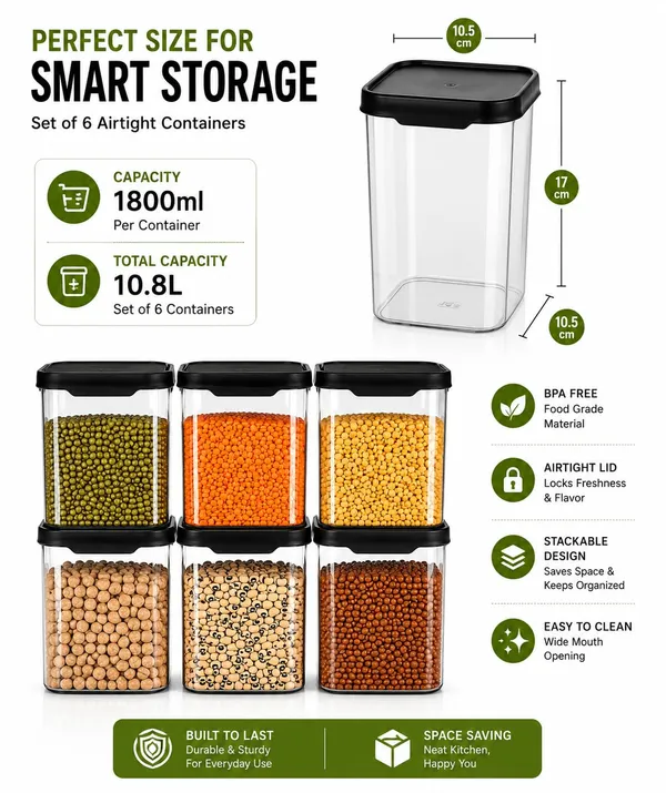 Plastic_Square_Kitchen_Storage_Container_Set