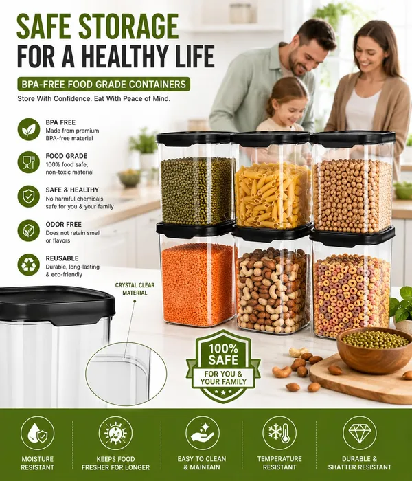 Plastic_Square_Kitchen_Storage_Container_Set