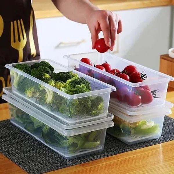 Refrigerator_Storage_Container_With_Drain_Plate