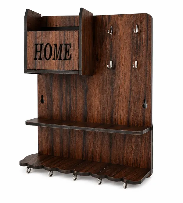 Mustard_Brown_Wood_Key_Holder_And_Mail_Organizer_For_Home_Decor_And_Kitchen