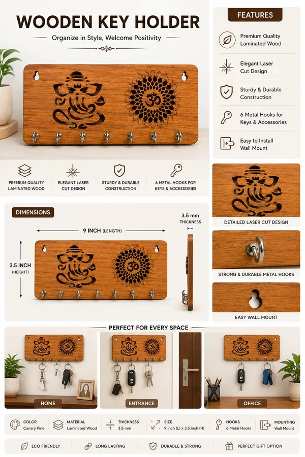 Mustard_Brown_Wood_Key_Holder_And_Home_Decorative_Item_For_Home_Decor_And_Kitchen