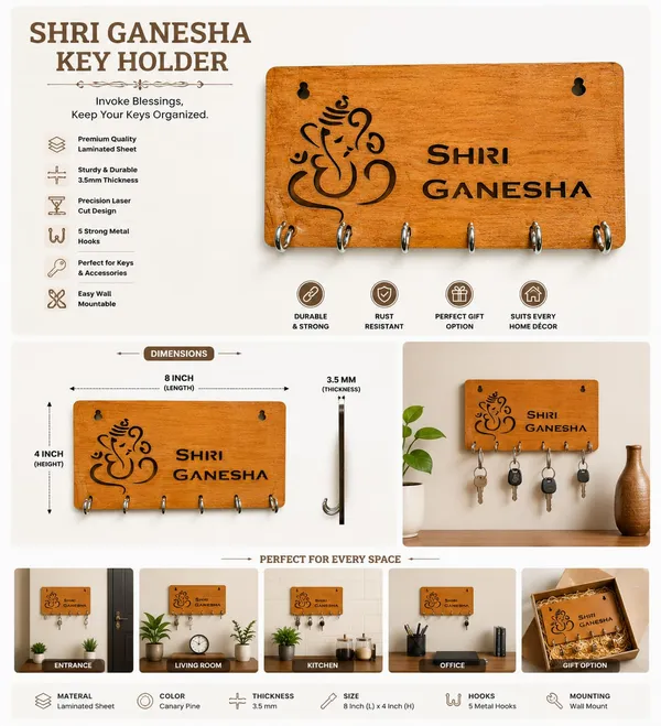 Mustard_Brown_Wood_Key_Holder_And_Home_Decorative_Item_For_Home_Decor_And_Kitchen