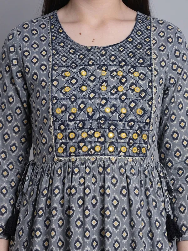 Blue_Rayon_Flared_Geometric_Print_Dress_For_Girls