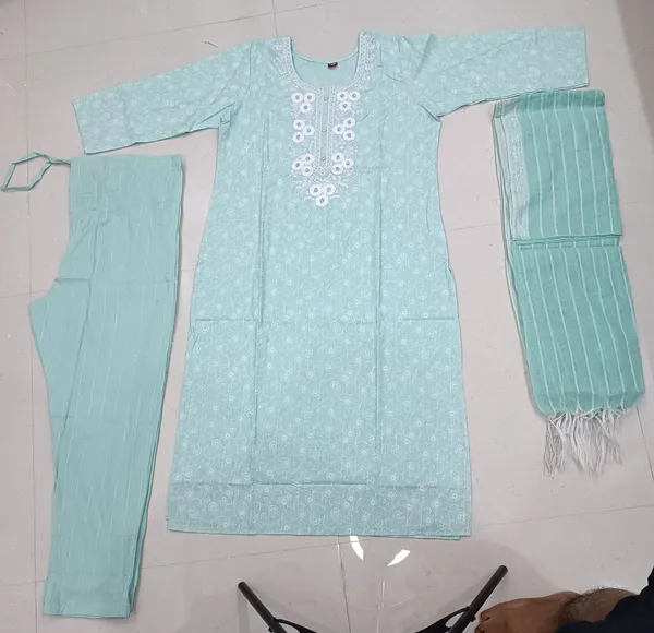 Mint_Embroidered_Straight_Kurta_Set_for_Women