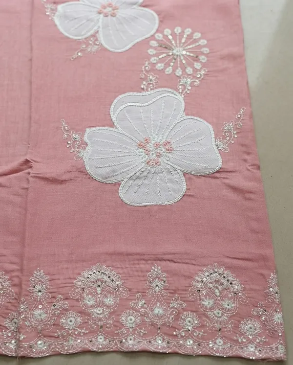 Women_Pink_Pure_Cotton_Solid_Straight_Kurta_with_Payjama_&_Detailed_Floral_Embroidery_Set