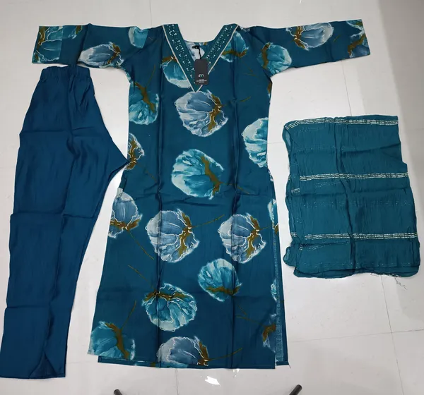 Blue_Printed_Embellished_Suit_Set_for_Women