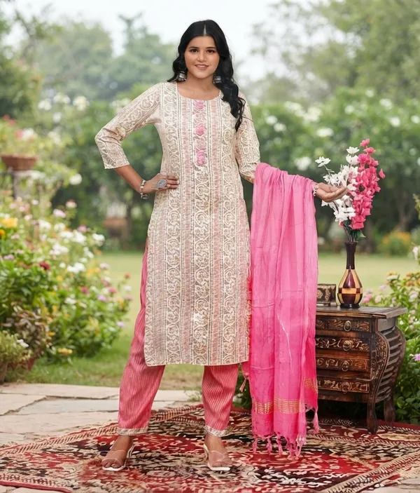 Premium_Cotton_Straight_Kurta_Set_for_Women_–_Pink_and_Cream_Printed_Ethnic_Suit_with_Dupatta