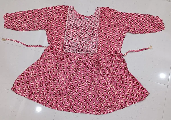 Blue_And_Pink_Printed_Flared_Dress_for_Girls
