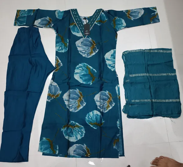 Blue_Printed_Embellished_Suit_Set_for_Women