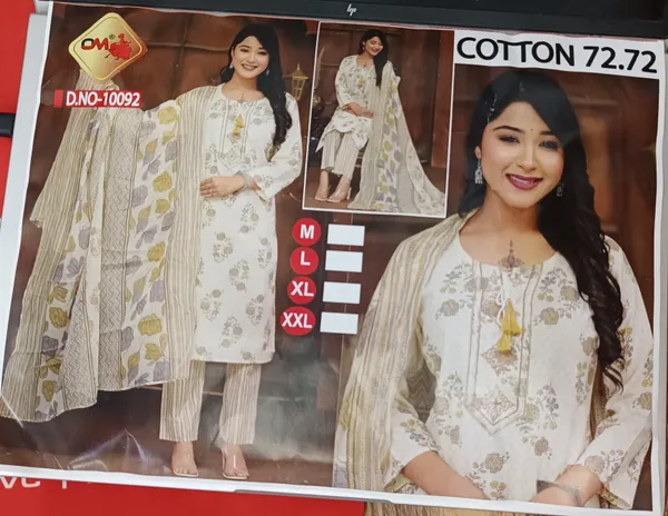 White_Floral_Print_Straight_Kurta_Set_for_Women