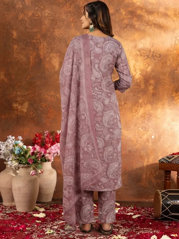 Purple_Paisley_Print_Pure_Cotton_Kurta_with_Pant_and_Dupatta_Set
