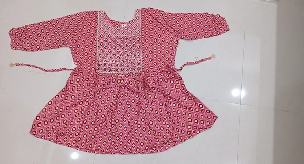Blue_And_Pink_Printed_Flared_Dress_for_Girls