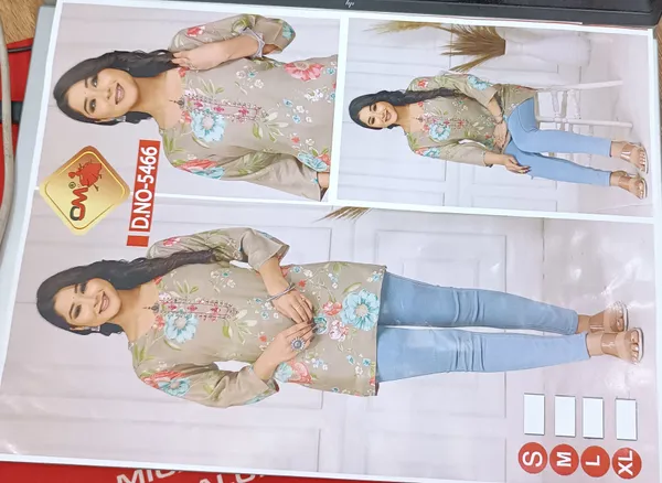 Grey_Floral_Print_Straight_Kurti_for_Women