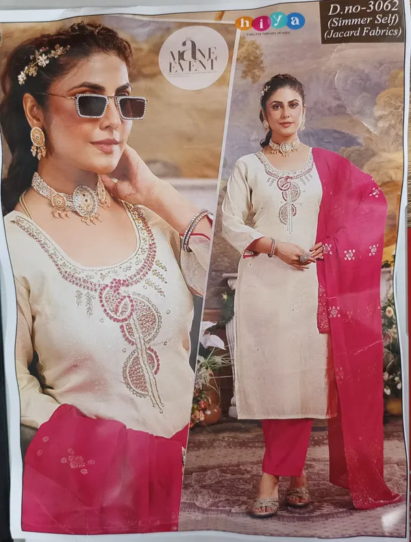 White_Embroidered_Kurta_Set_With_Red_Dupatta_For_Women