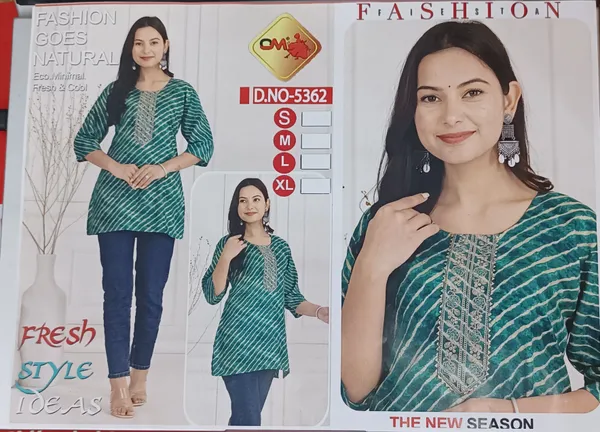Blue_Printed_Straight_Kurti_for_Women