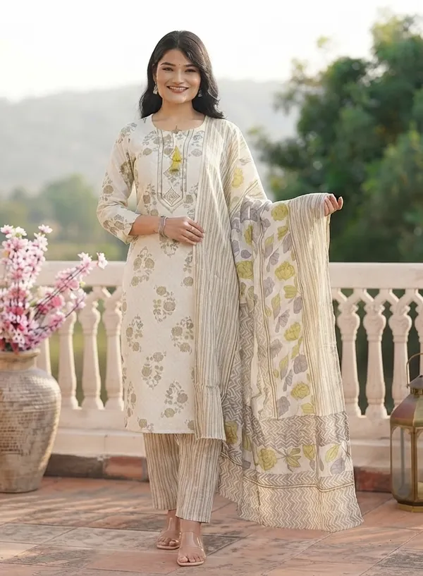 Floral_Embroidered_Cotton_Straight_Kurta_Set_for_Women_–_Beige_&_Purple_Casual_Ethnic_Wear