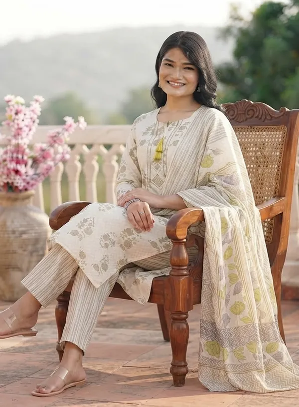 Floral_Embroidered_Cotton_Straight_Kurta_Set_for_Women_–_Beige_&_Purple_Casual_Ethnic_Wear