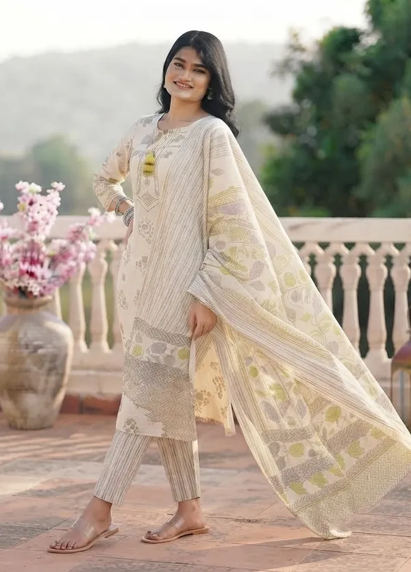 Floral_Embroidered_Cotton_Straight_Kurta_Set_for_Women_–_Beige_&_Purple_Casual_Ethnic_Wear
