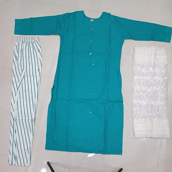 Turquoise_Straight_Kurta_Set_for_Women
