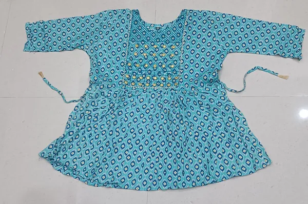 Blue_And_Pink_Printed_Flared_Dress_for_Girls