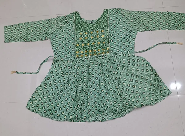 Blue_And_Pink_Printed_Flared_Dress_for_Girls