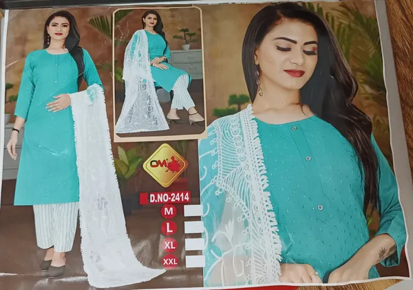 Turquoise_Straight_Kurta_Set_for_Women