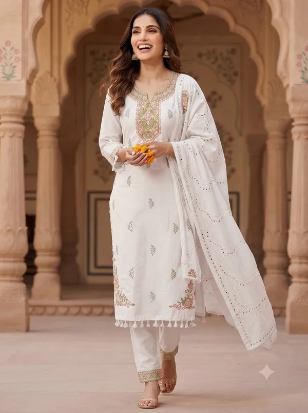 White_Embroidered_Ethnic_Suit_Set_for_Women