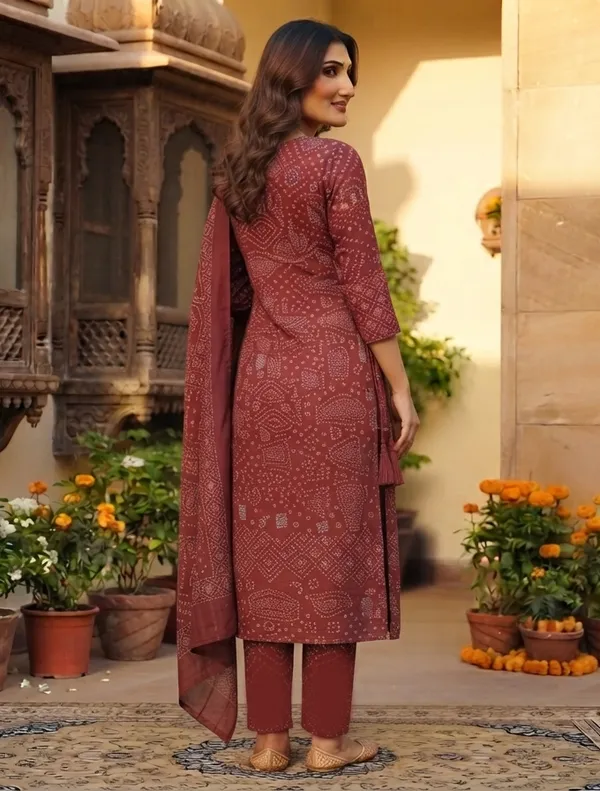 Maroon_Printed_Straight_Kurta_Set_For_Women