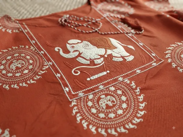 Premium_Red_Cotton_Ethnic_Kurta_Set_with_Elephant_Print_and_Dupatta_for_Women