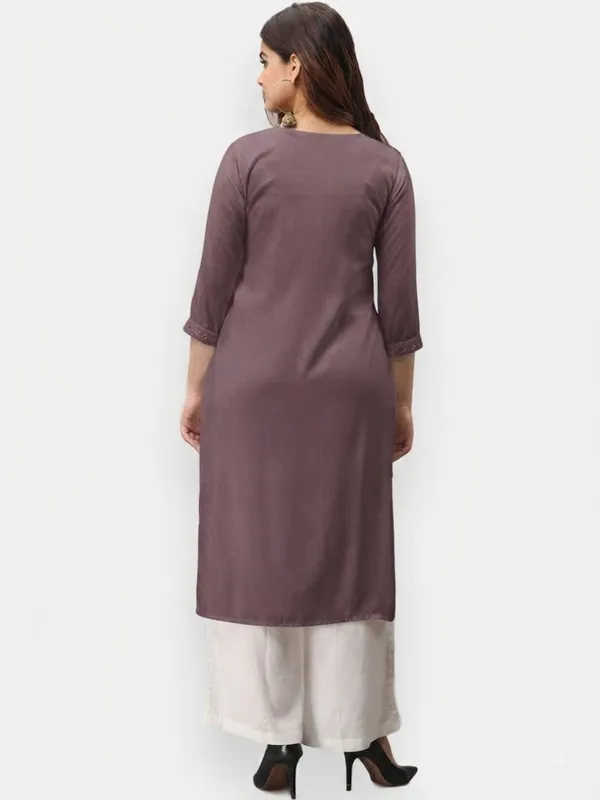 Women_Deep_Purple_Embroidered_Kurti,_Pant_&_Dupatta_Set_