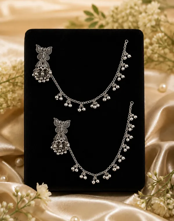 Silver_Butterfly_Ghungroo_Jewellery_Set