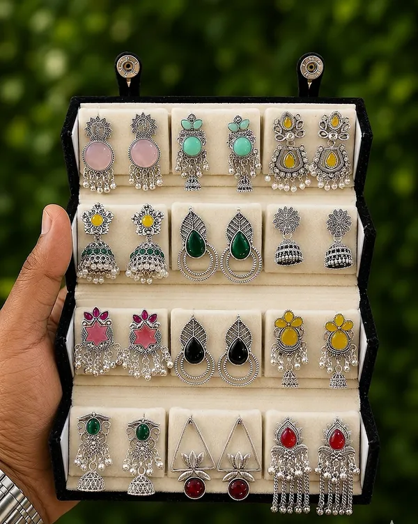 Multicolor_Silver-Tone_Statement_Earrings_Set_for_Women