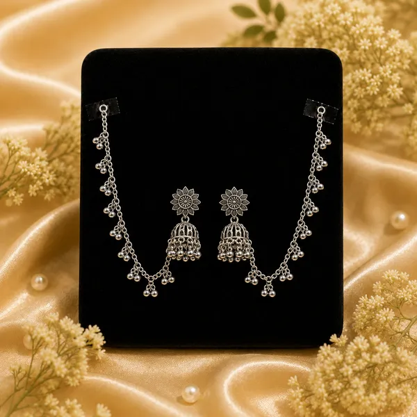 Silver_Tone_Floral_Jhumka_Necklace_Set_for_Women