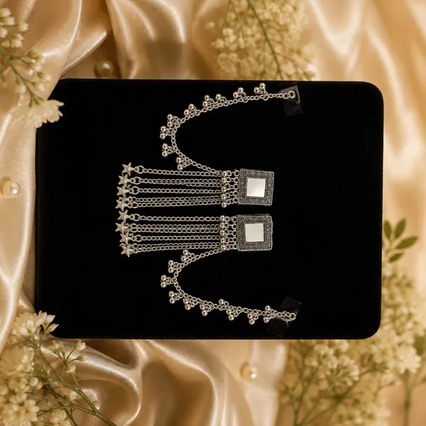 Silver-Tone_Layered_Square_Pendant_Necklace_Set_for_Women