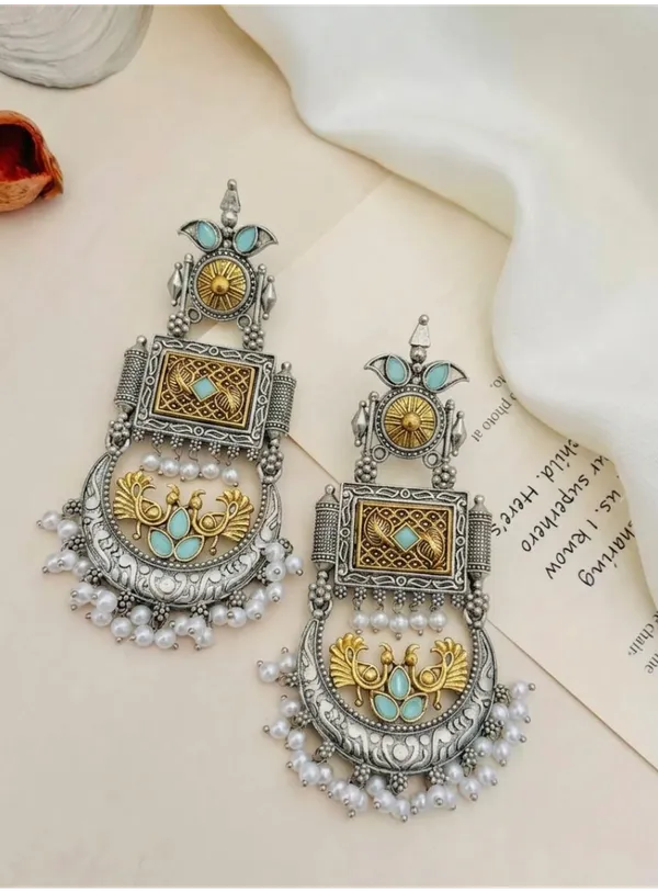 Silver_Oxidised_Peacock_Dangler_Earrings_for_Women