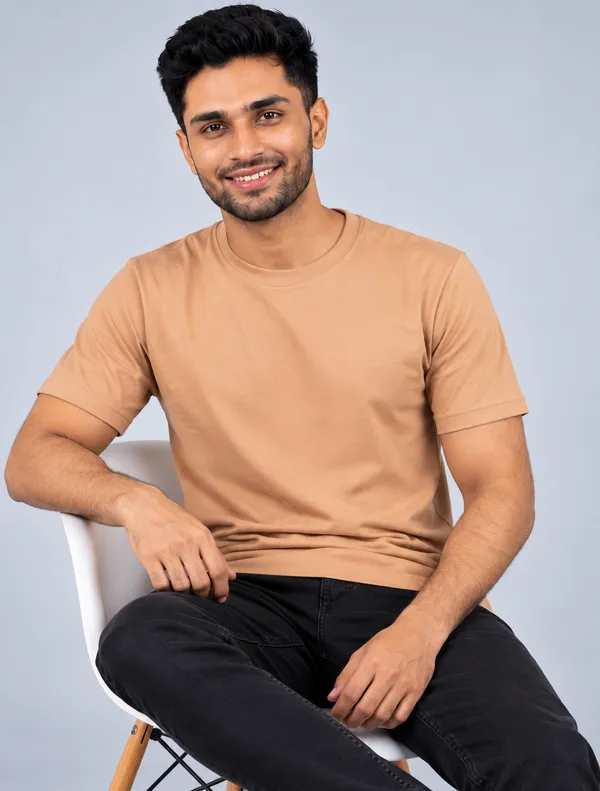 Regular_Fit_Beige_Cotten_T-Shirt