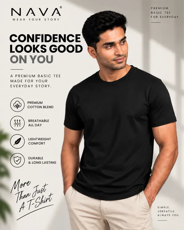Regular_Fit_Black_Cotton_T-_shirt_For_Men