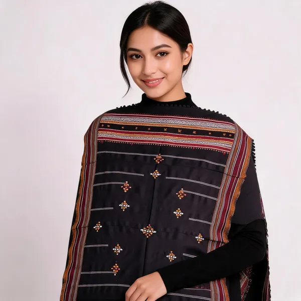 Black_Woolen_Geometric_Embroidered_Shawl_For_Women