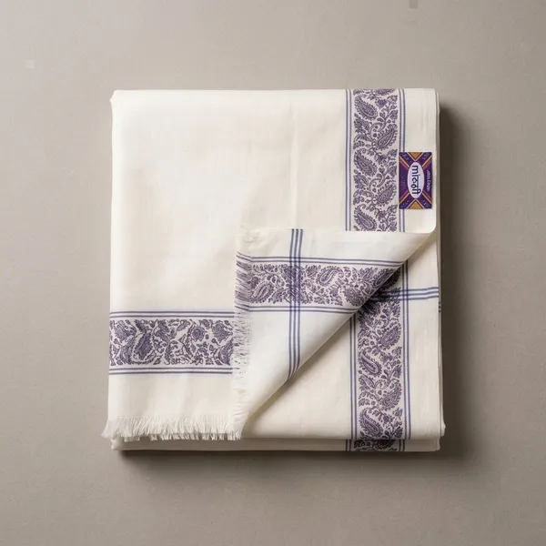 White_Woolen_Border_Shawl_For_Unisex