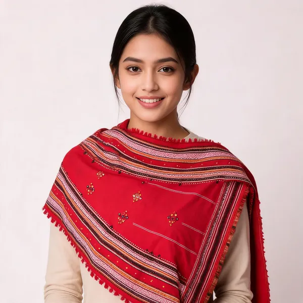 Red_Woolen_Ethnic_Shawl_For_Women