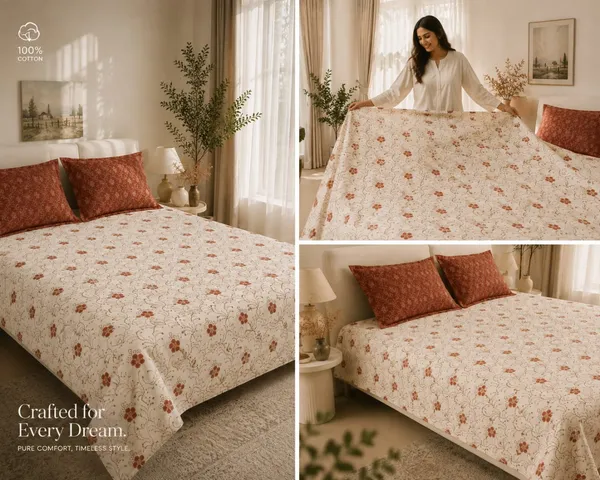 Autumn_Floral_100%_Cotton_Double_Bedsheet