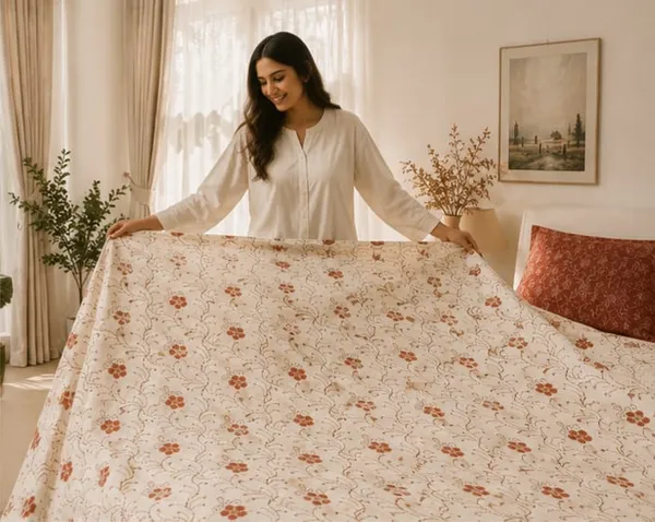 Autumn_Floral_100%_Cotton_Double_Bedsheet