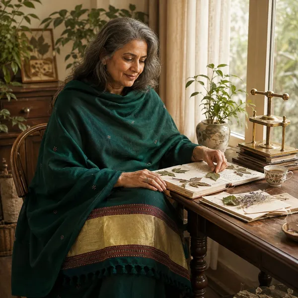 Emerald_Kutchi_Jaripatta_Woollen_Shawl