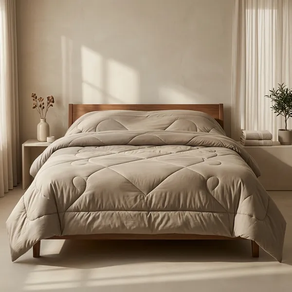 Cotton_Plain_Solid_Taupe_Double_Bed_Comforter