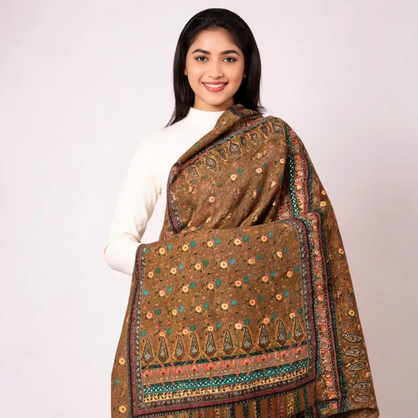 Brown_Cotton_Floral_Paisley_Shawl_For_Women