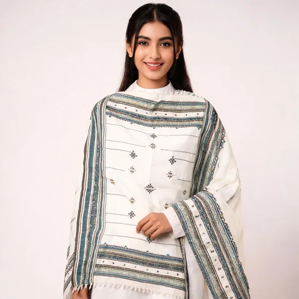 White_Woolen_Geometric_Shawl_For_Women