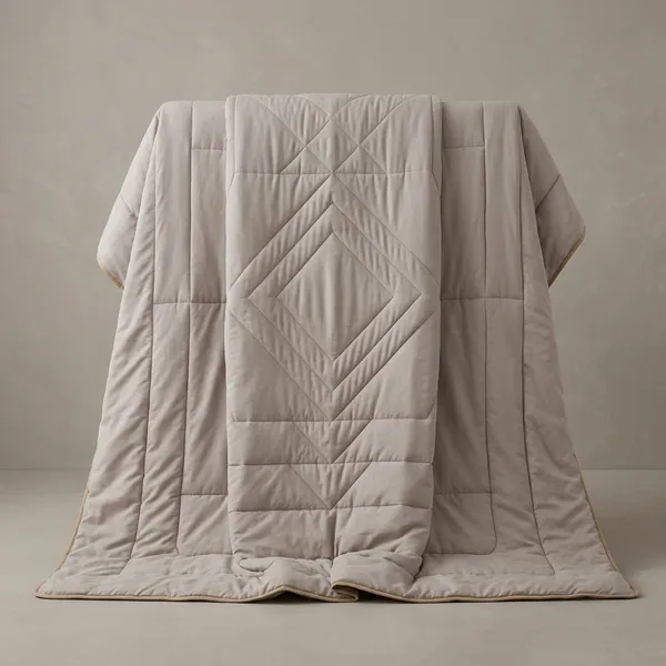 Cotton_Quilted_Geometric_Beige_Double_Bed_Comforter