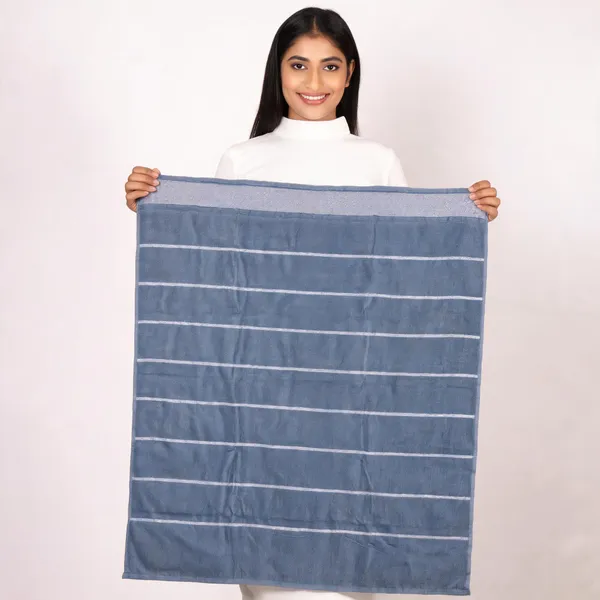 Cotton_Striped_Blue_Bath_Towel