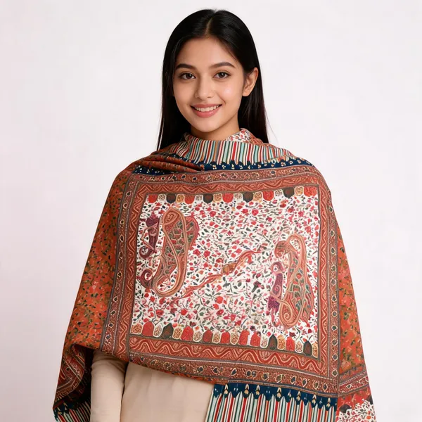 Rust_Cotton_Printed_Shawl_For_Women