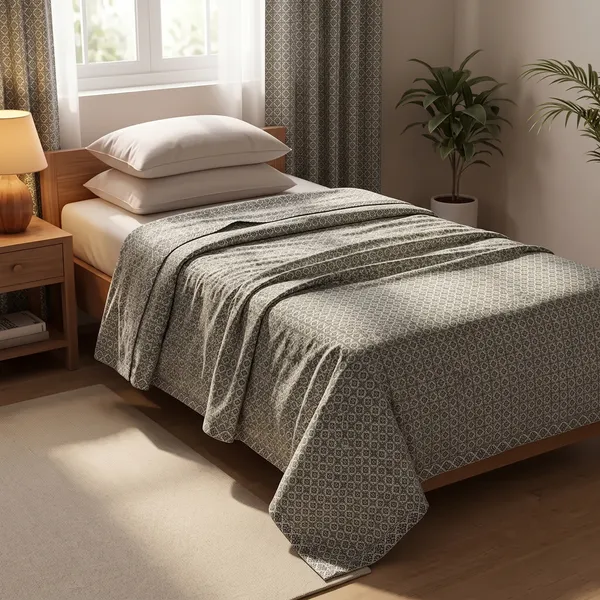 Cotton_Geometric_Circular_Print_Grey_Single_Bed_Dohar